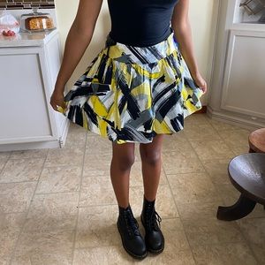 Multicolor skirt mini size: small